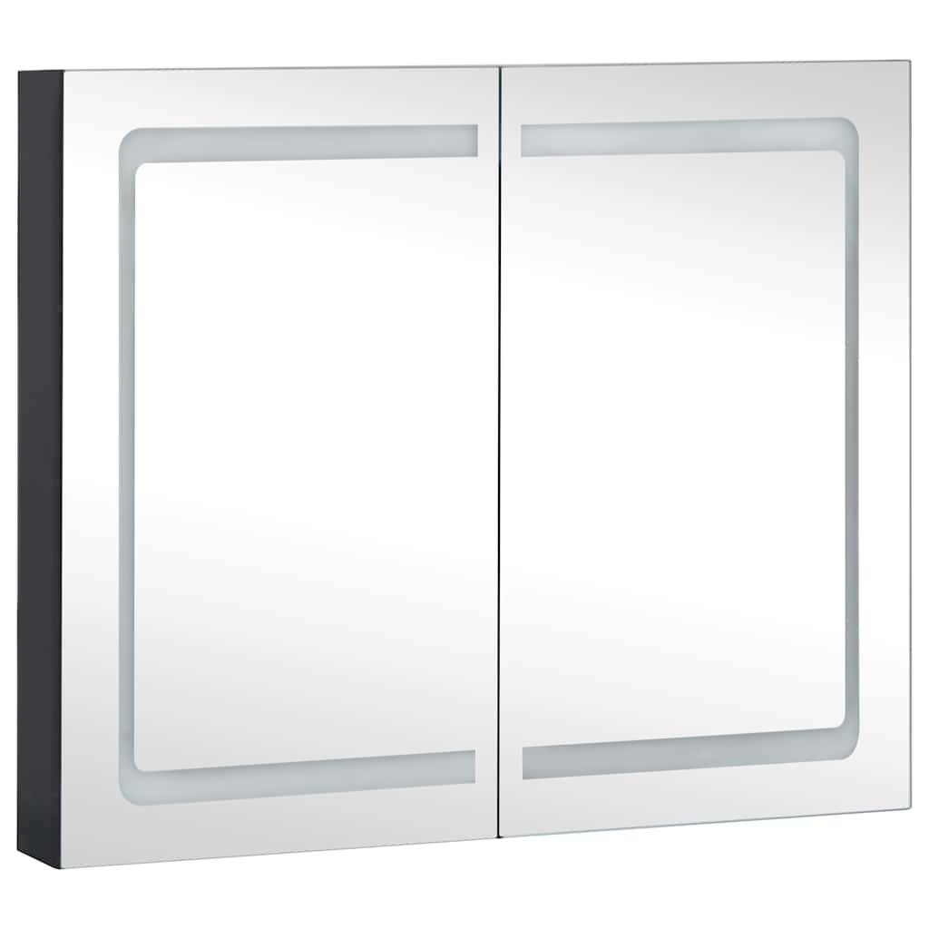 vidaXL LED-Spiegelschrank fürs Bad 80x12,2x68 cm