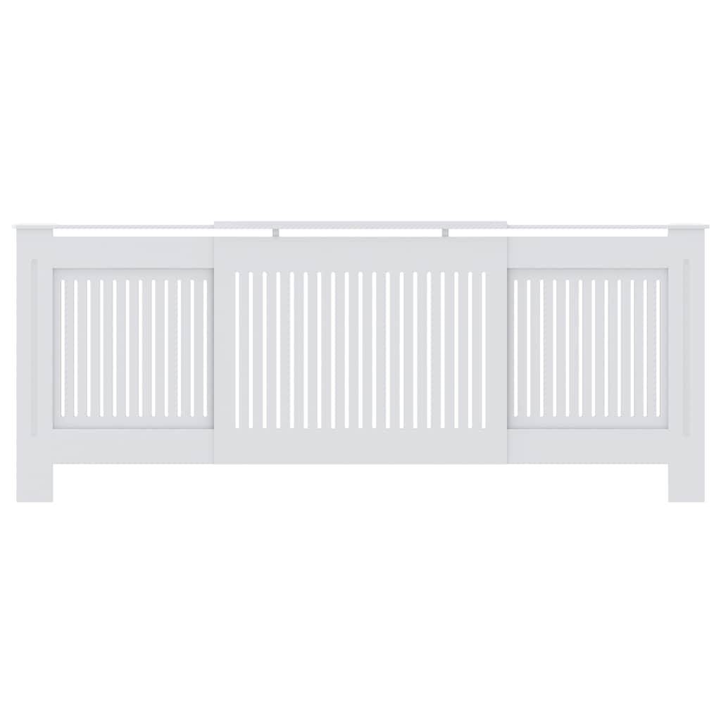 vidaXL MDF Heizkörperverkleidung Weiß 205 cm