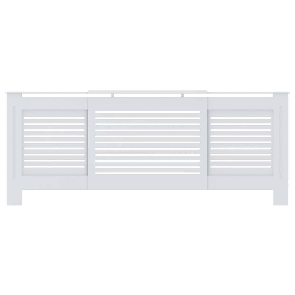 vidaXL MDF Heizkörperverkleidung Weiß 205 cm