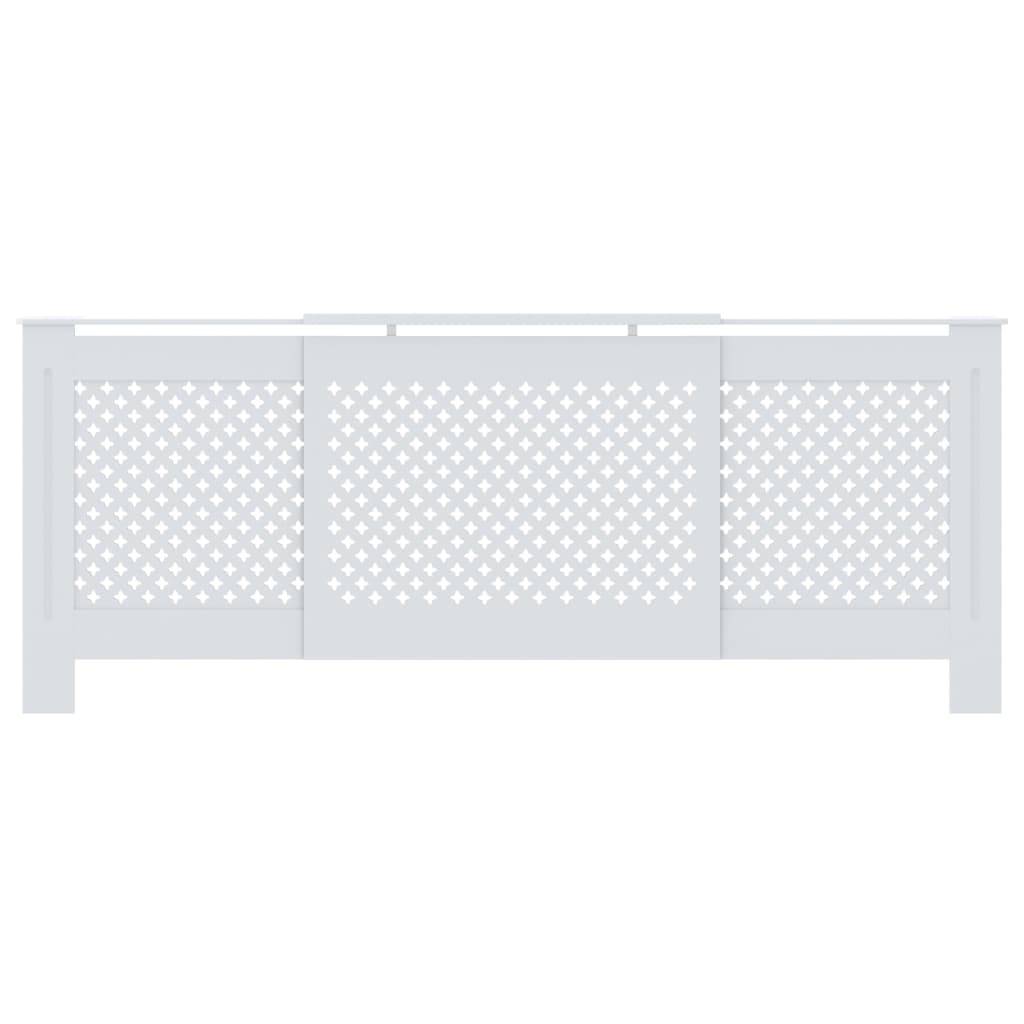 vidaXL MDF Heizkörperverkleidung Weiß 205 cm