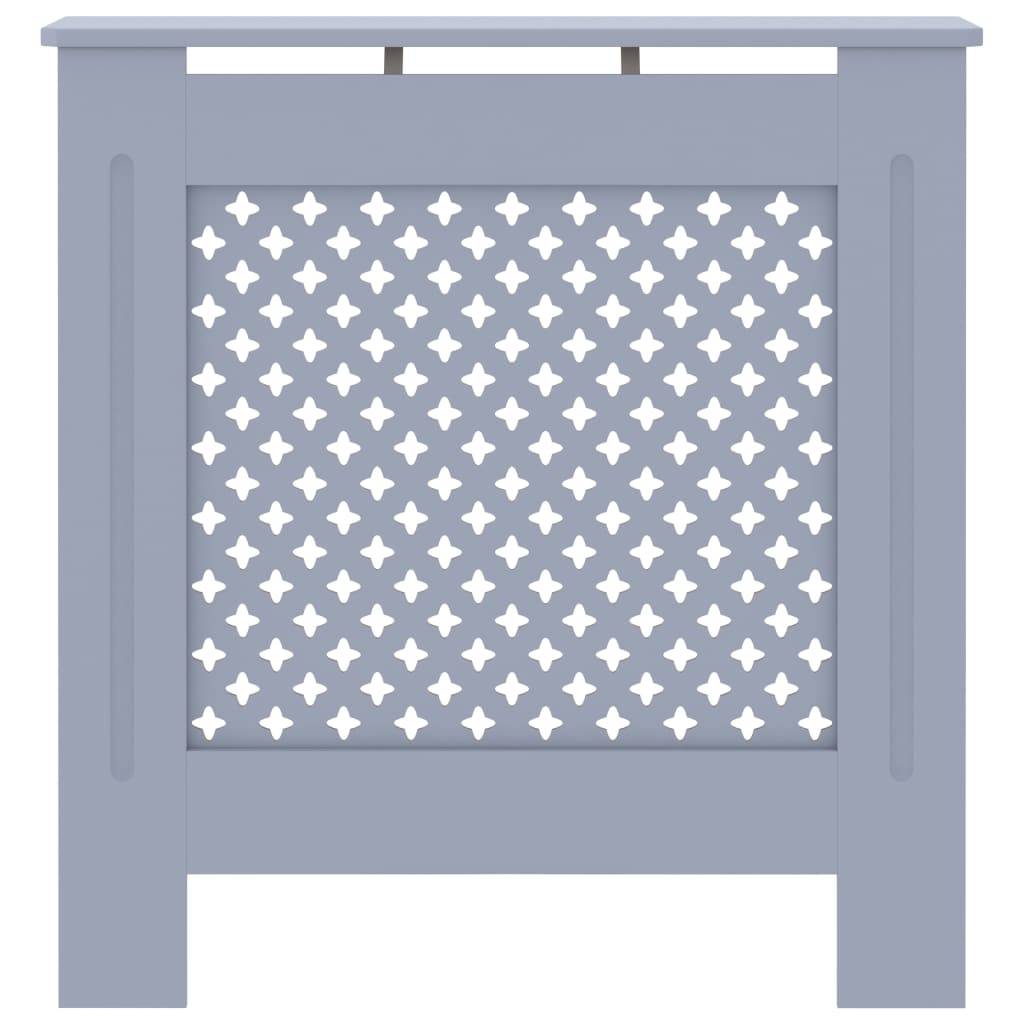 vidaXL MDF Heizkörperverkleidung Grau 78 cm