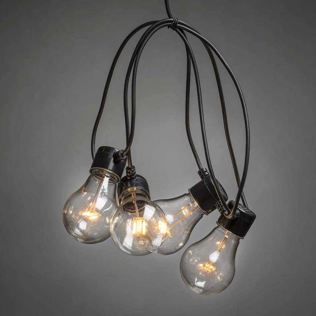 KONSTSMIDE Party-Lichterkette mit 00 Transparenten Lampen Extra-Warm