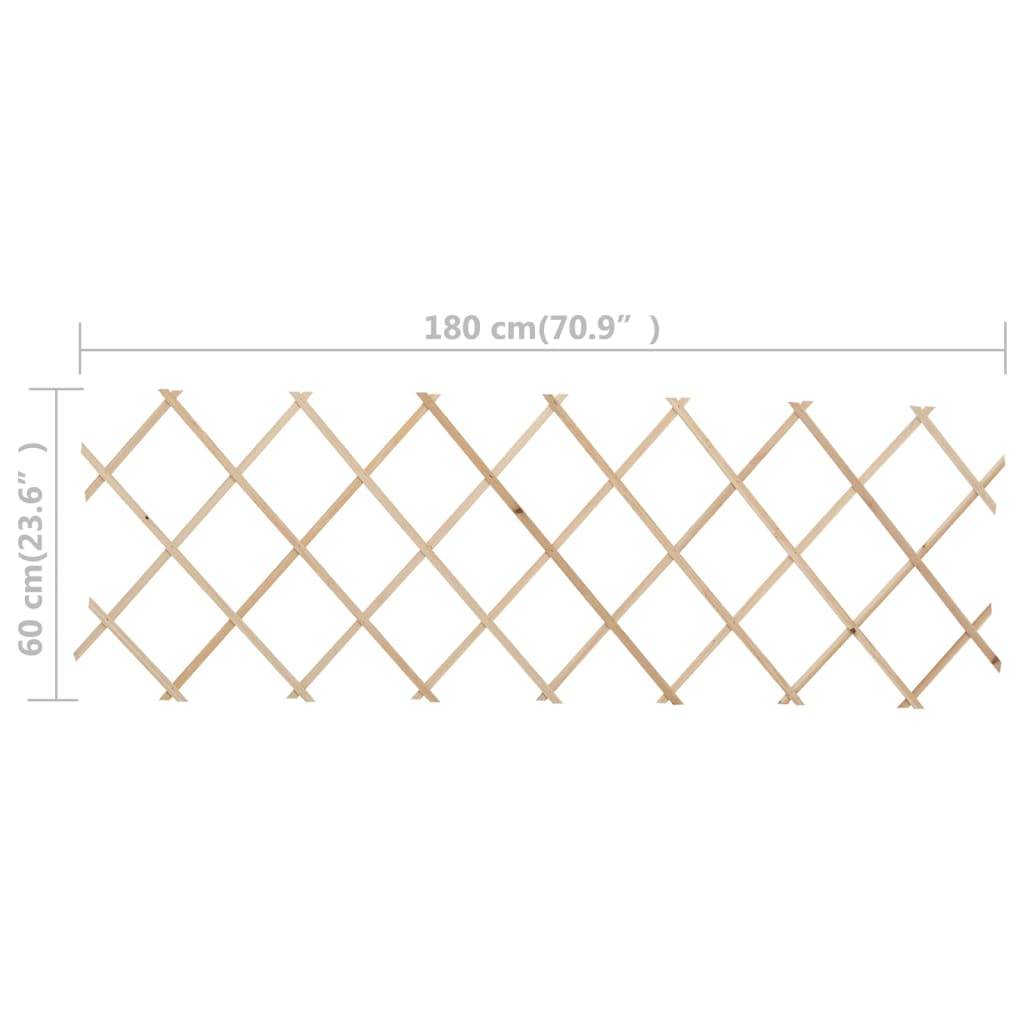vidaXL Scherenzaun 5 Stk. Tannenholz 180x60 cm