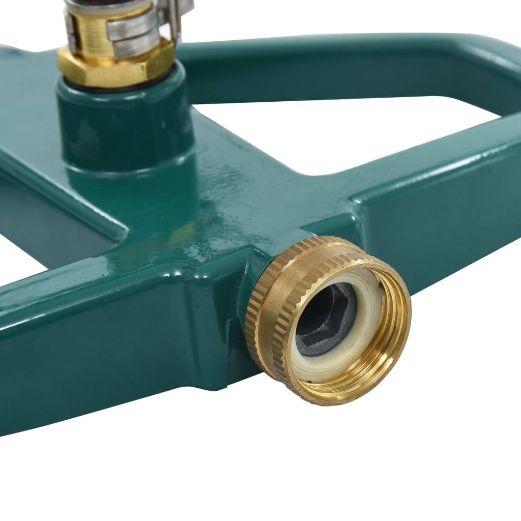 vidaXL Rotierender Sprinkler Grün 21×22×13 cm Metall