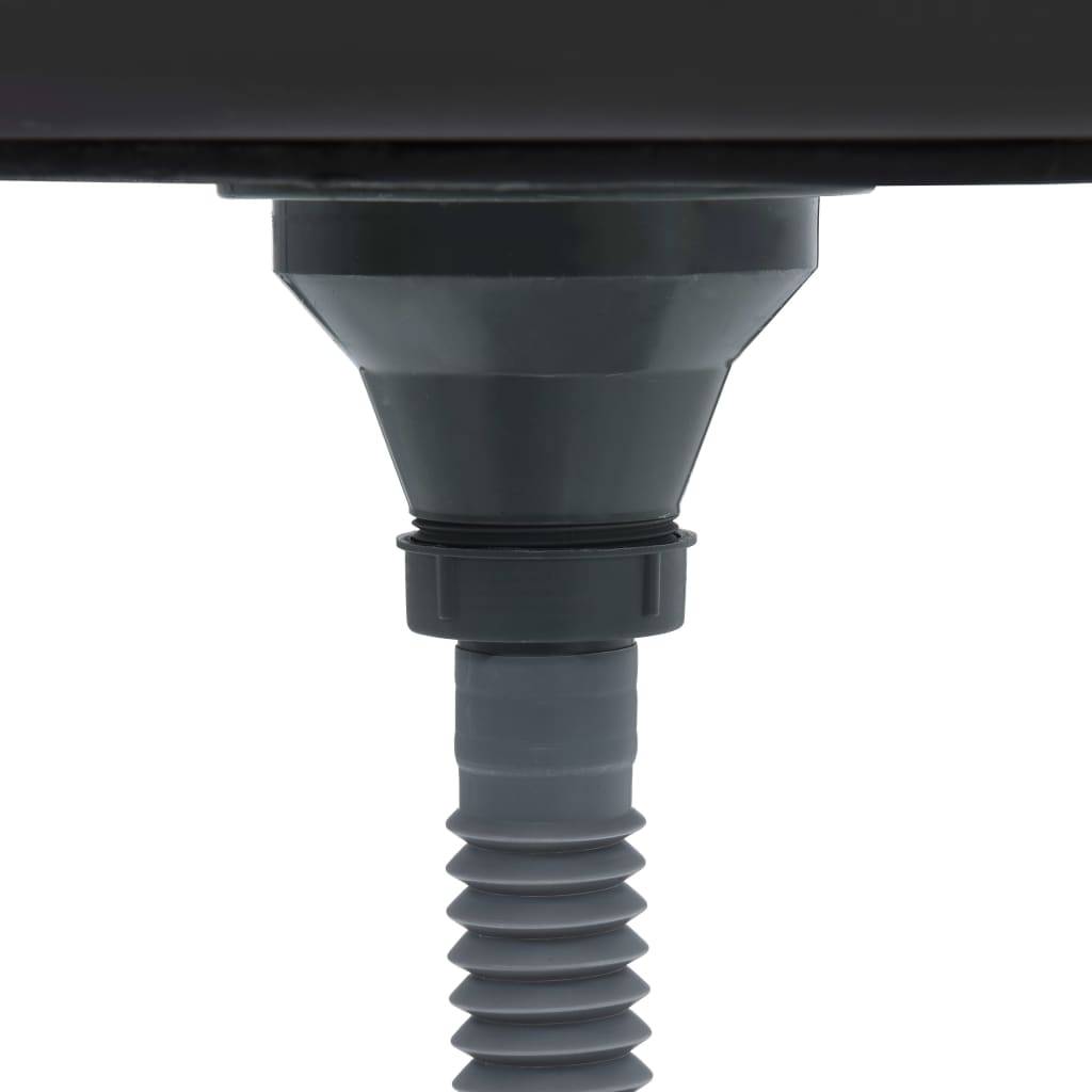 vidaXL Handgemachte Einbauspüle Edelstahl