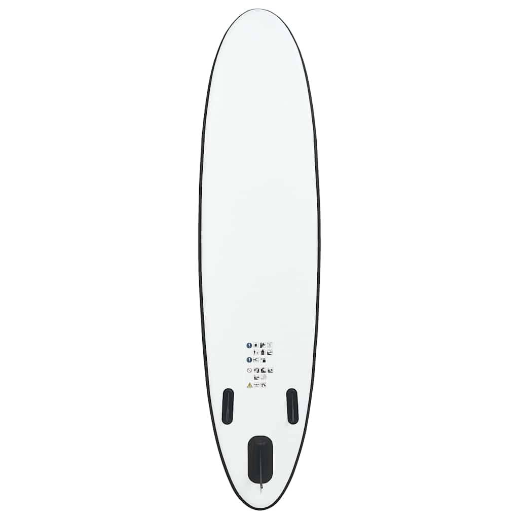 vidaXL Aufblasbares Stand Up Paddle Board Set Schwarz und Weiß