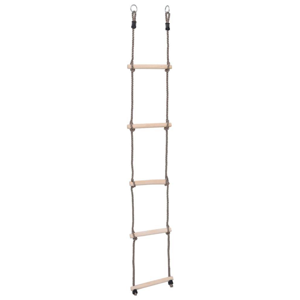 vidaXL 5-Stufen-Leiter 210 cm Kiefer Massivholz