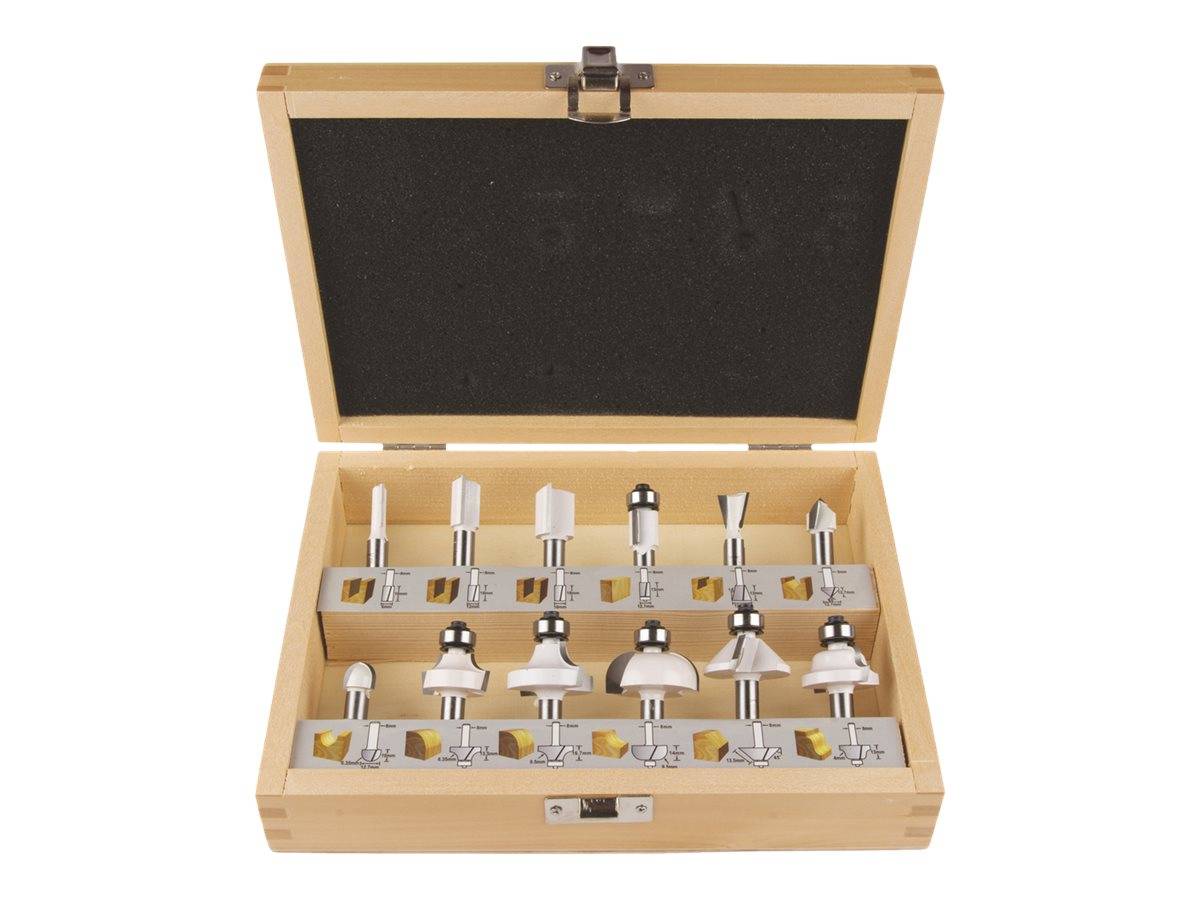 Makita Fräskopf - 12 Stücke - für Makita RT001GM205 - Holz - 12er