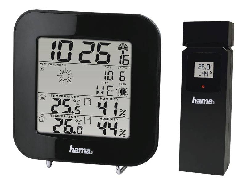 Hama EWS-200 - Wetterstation - kabellos - Schwarz