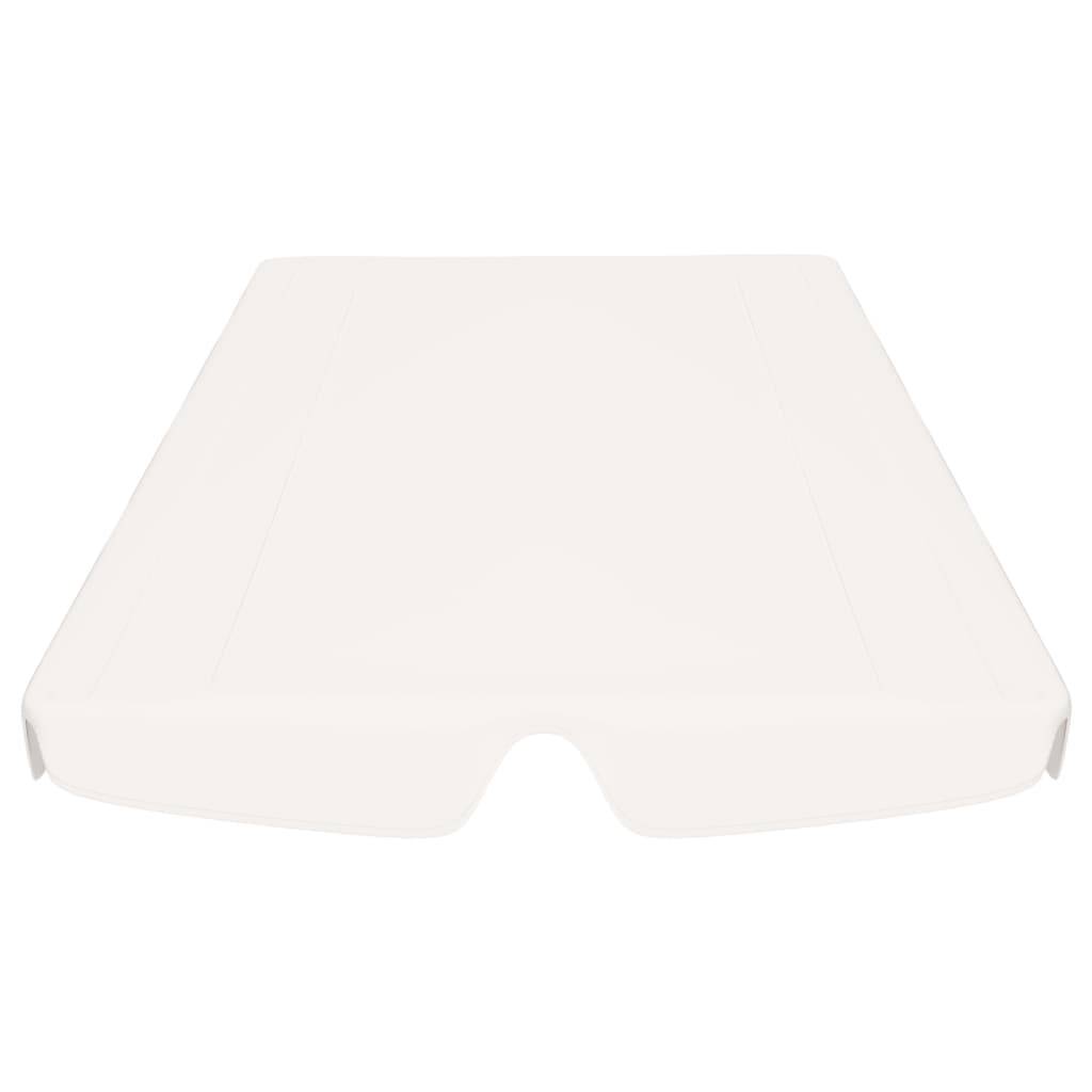 vidaXL Ersatzdach für Hollywoodschaukel Weiß 150/130x105/70 cm