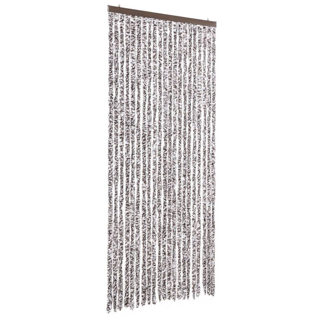 vidaXL Insektenschutz-Vorhang Braun und Beige 90x200 cm Chenille