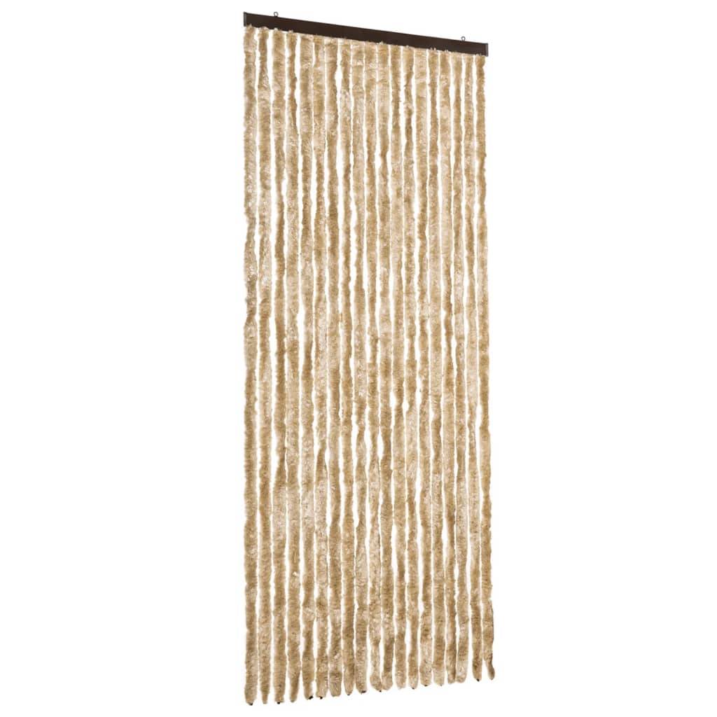 vidaXL Insektenschutz-Vorhang Beige 56x200 cm Chenille