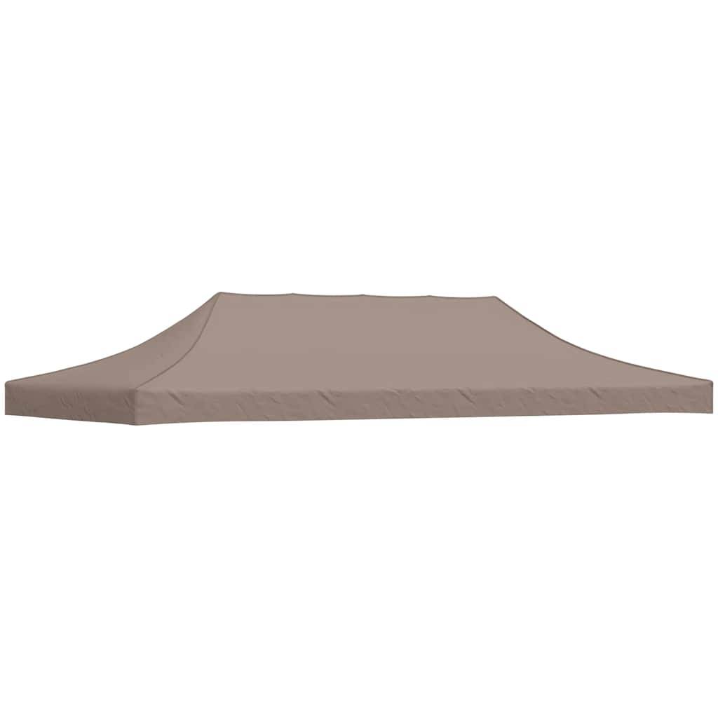 vidaXL Partyzelt-Dach 6x3 m Taupe 270 g/m²
