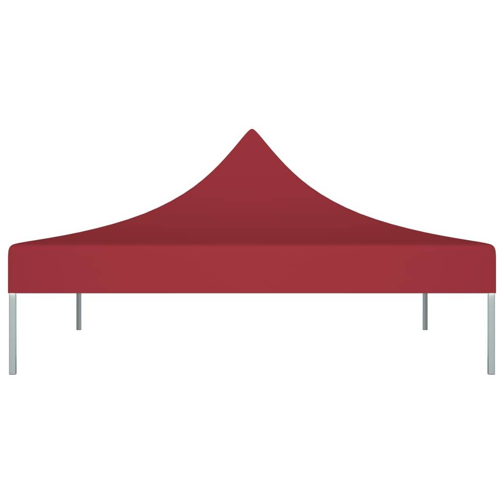 vidaXL Partyzelt-Dach 2x2 m Burgunderrot 270 g/m²