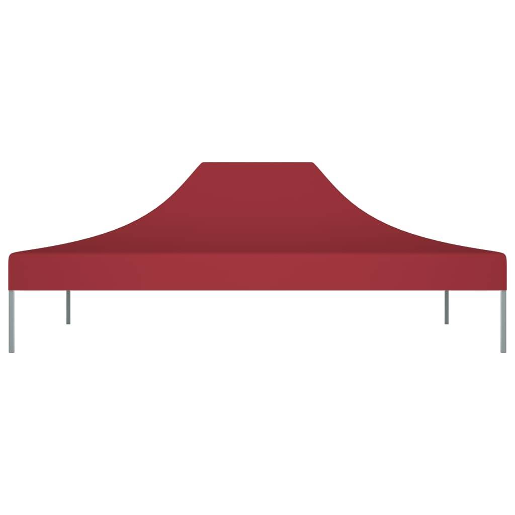 vidaXL Partyzelt-Dach 4,5x3 m Burgunderrot 270 g/m²