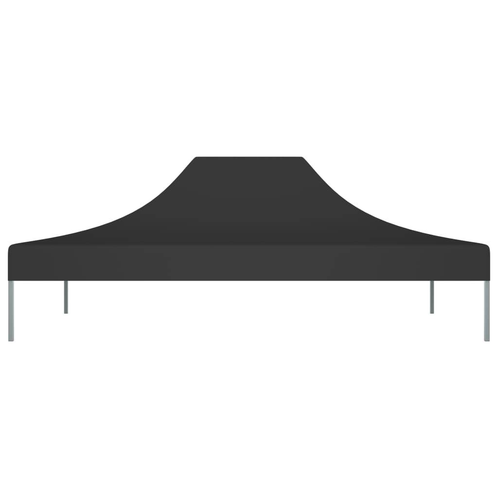 vidaXL Partyzelt-Dach 4,5x3 m Schwarz 270 g/m²
