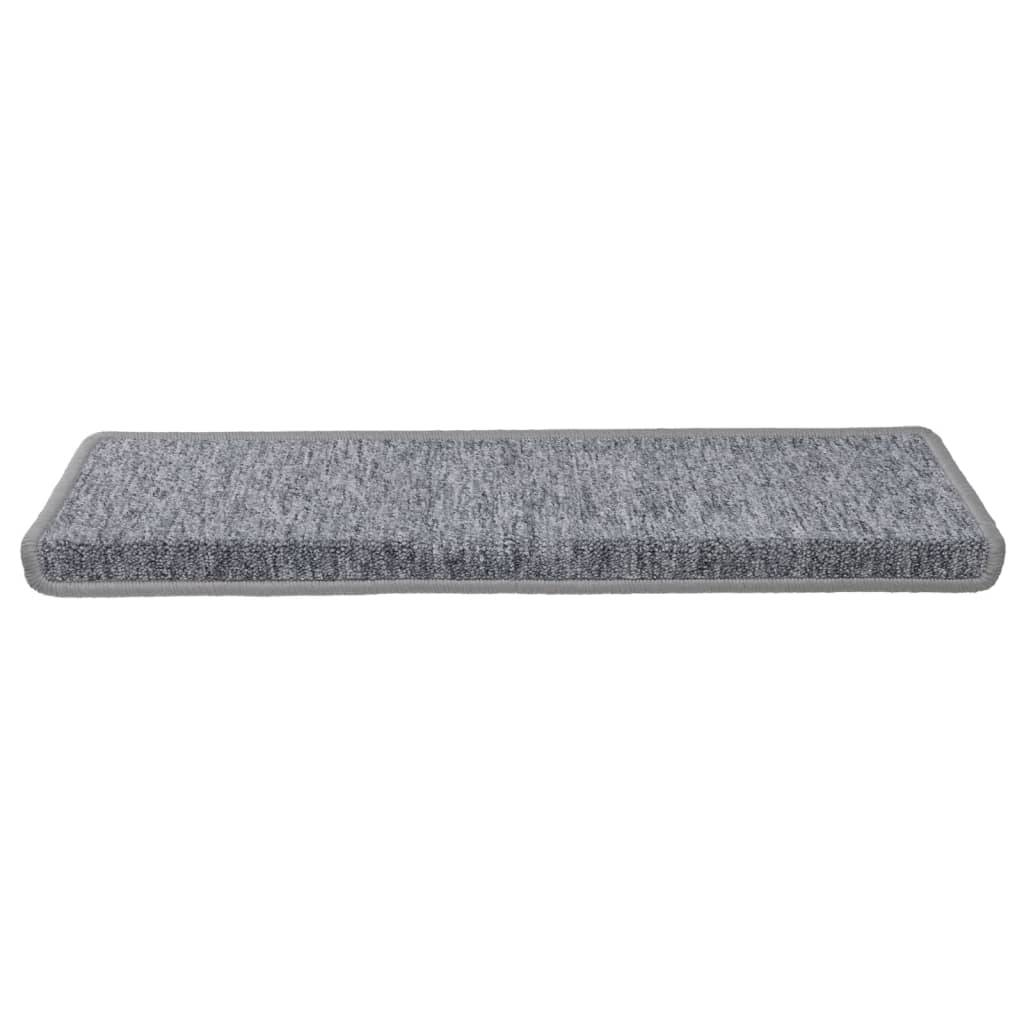 vidaXL Stufenmatten 15 Stk. 65x21x4 cm Weiß und Grau