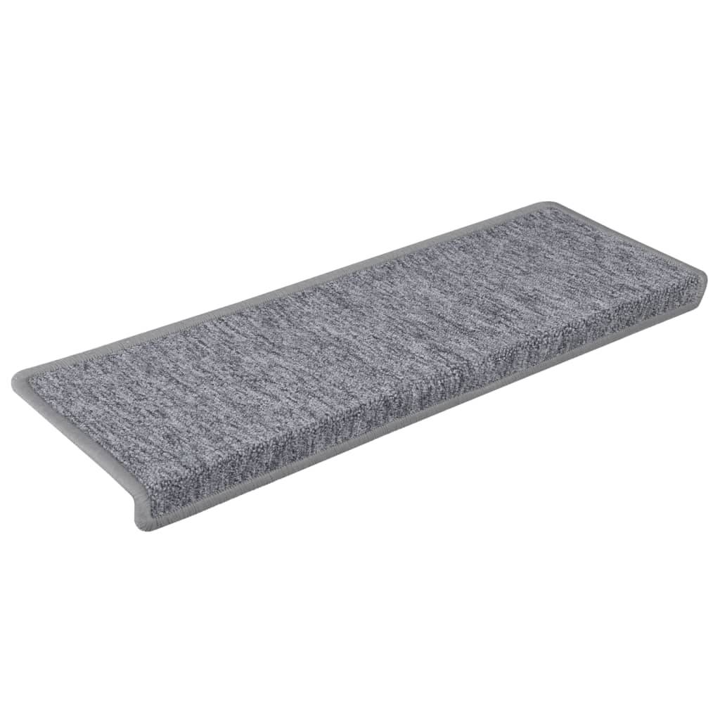 vidaXL Stufenmatten 15 Stk. 65x21x4 cm Weiß und Grau