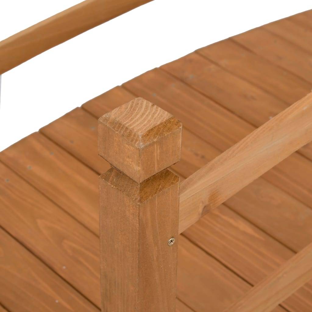 vidaXL Gartenbrücke 140x60x60 cm Massivholz Tanne