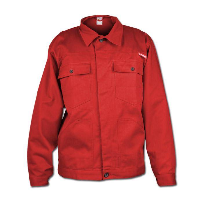 Bundjacke - Gr. 94 - rot - Norm EN 26330 - 40% PES - 60% CO - 290 g/m² - atmungsaktiv - reiß- und scheuerfest - "MG 290"