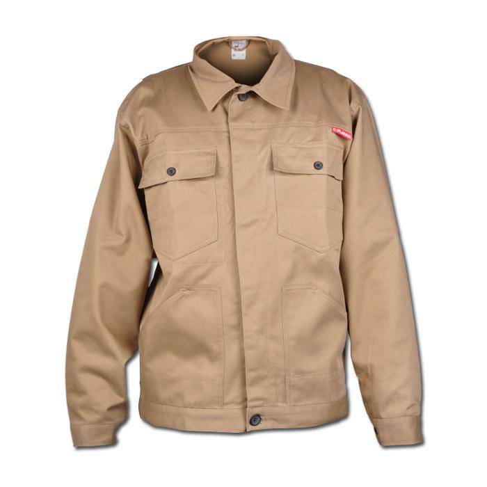 Bundjacke - Gr. 60 - khaki - Norm EN 26330 - 40% PES - 60% CO - 290 g/m² - atmungsaktiv - reiß- und scheuerfest - "MG 290"
