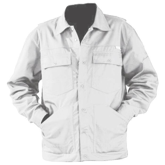 Bundjacke - Gr. 25 - weiß - Norm EN 26330 - 65% PES - 35% CO - 260 g/m² - widerstandsfähig und robust - lange Lebensdauer - "MG 260"