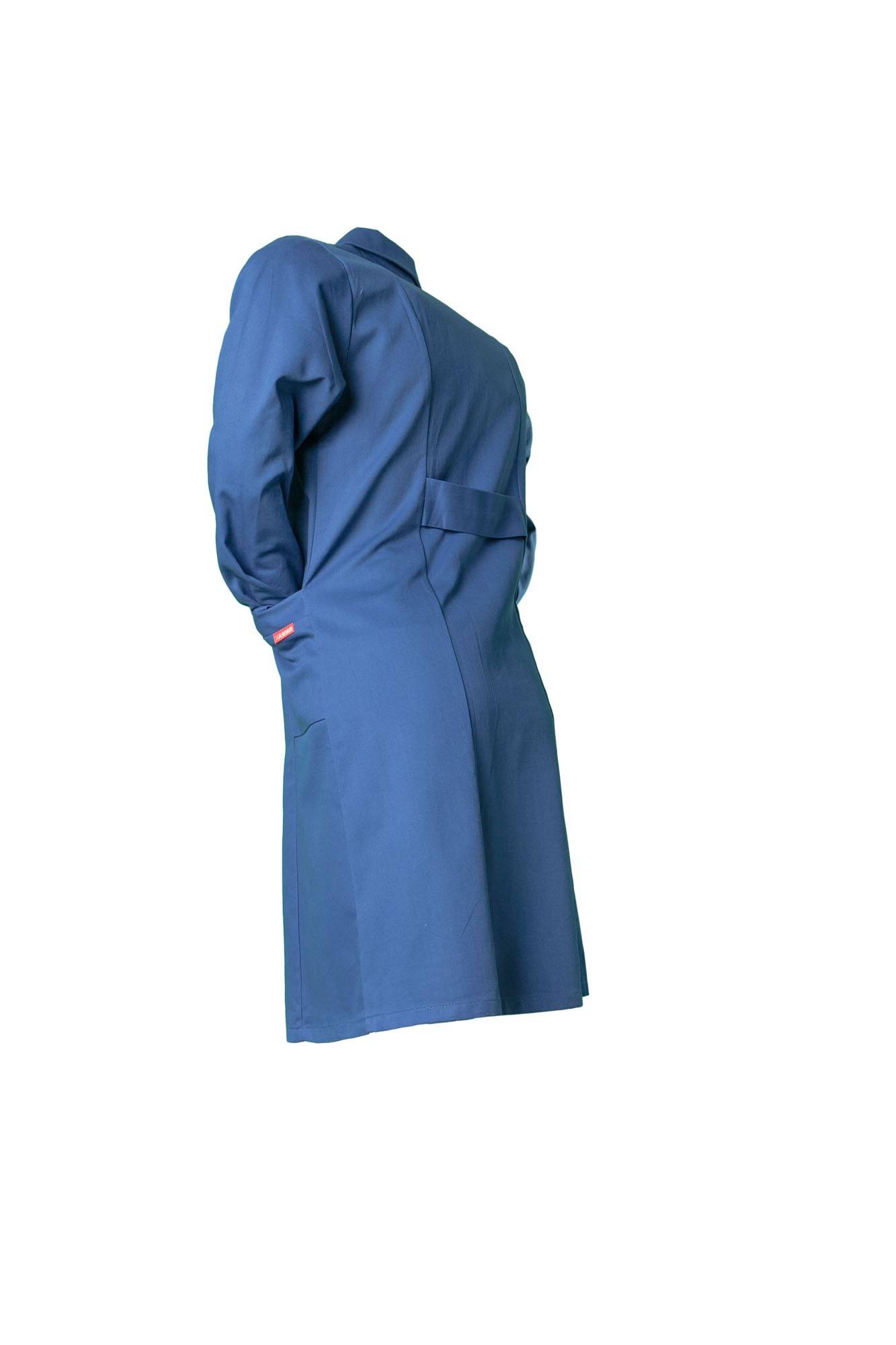 Planam Damen Mantel Baumwolle Langarm kornblumenblau 46 1681046
