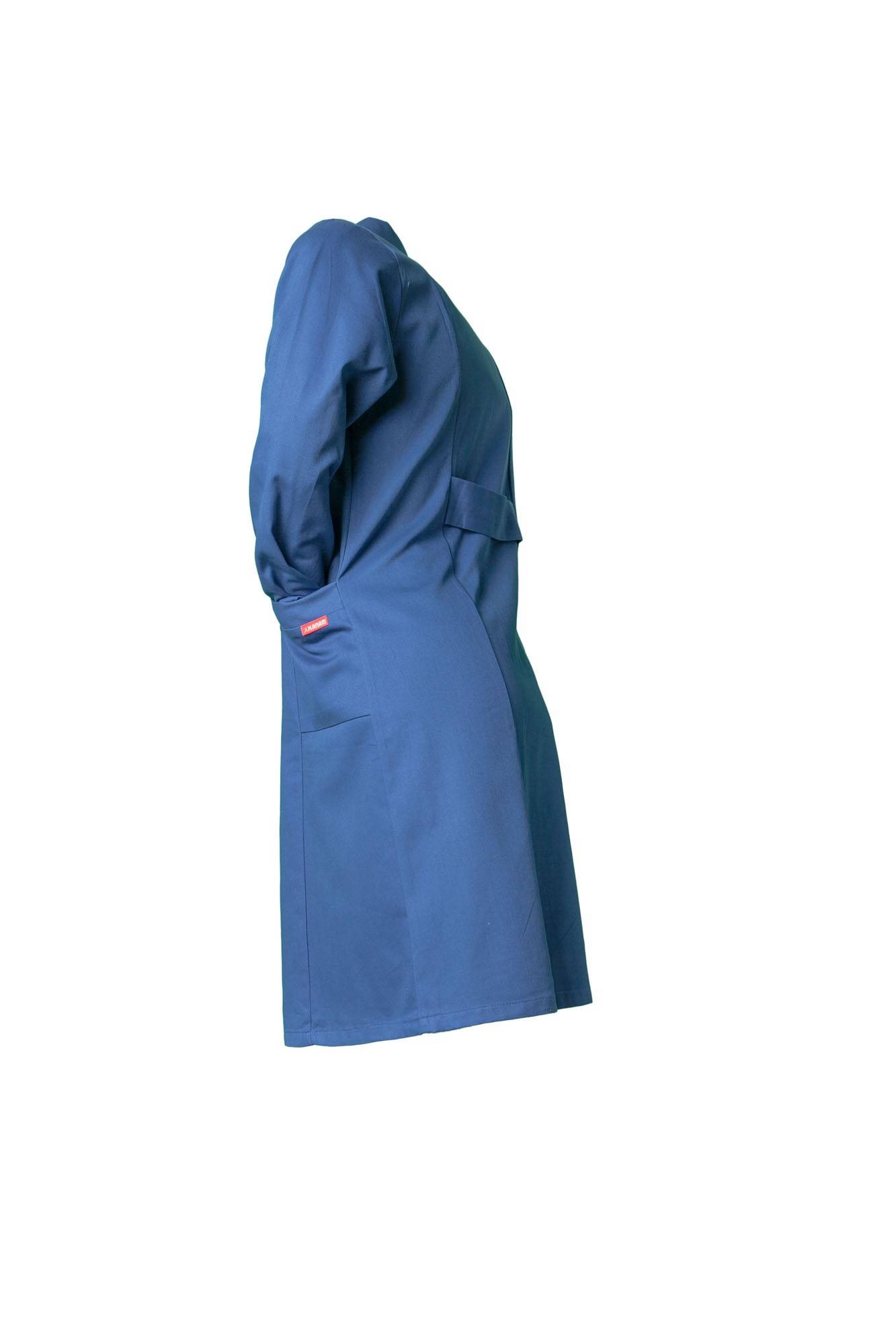 Planam Damen Mantel Baumwolle Langarm kornblumenblau 36 1681036