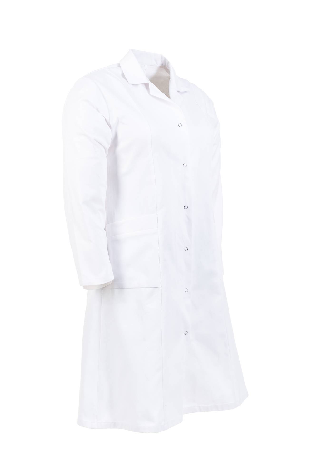 Planam Damen Mantel Baumwolle Langarm reinweiß 36 1682036