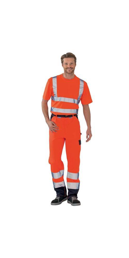 PLANAM Warnschutz-Bundhose Nr.2016 Gr.48 orange/marine