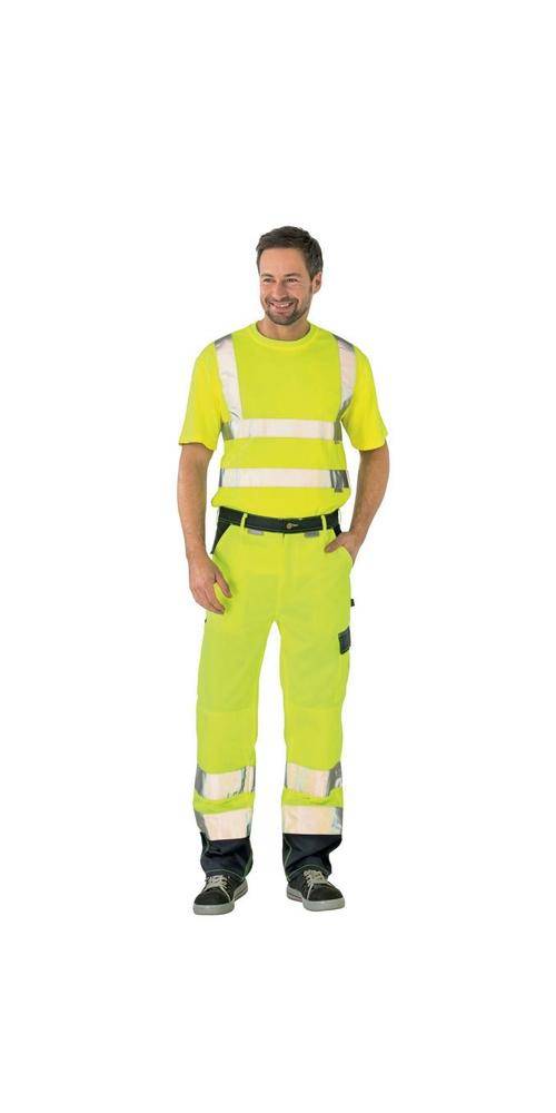 PLANAM Warnschutz-Bundhose Nr.2017 Gr.48 gelb/marine