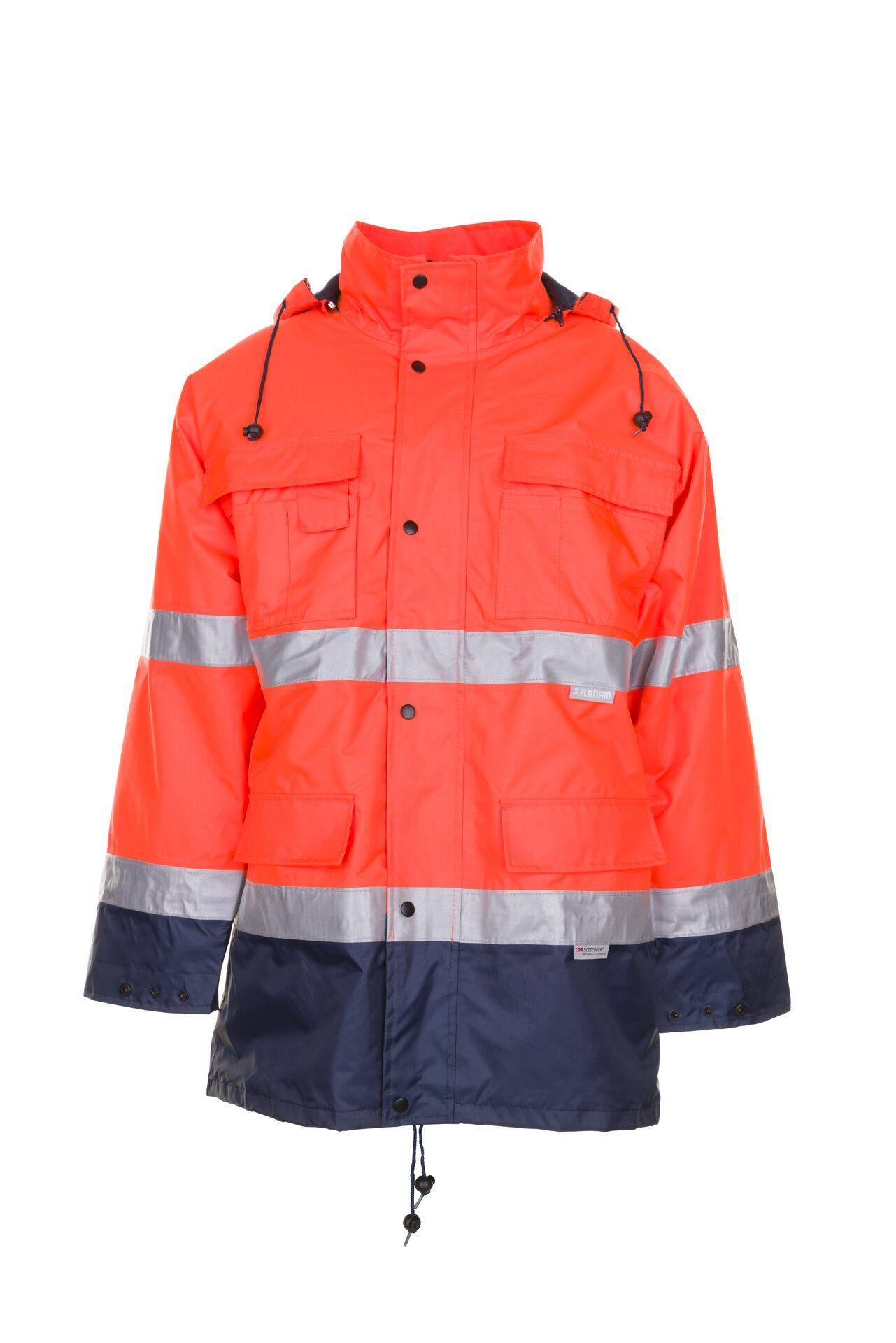 PLANAM Parka orange/marine Warnschutz Gr. XXXL