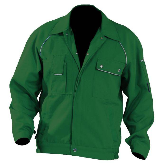 Bundjacke - Gr. 98 - grün - 320 g/m² - 65% Polyester - 35% Baumwolle - "Canvas 320" - schmutz- und wasserabweisend - atmungsaktiv - Planam