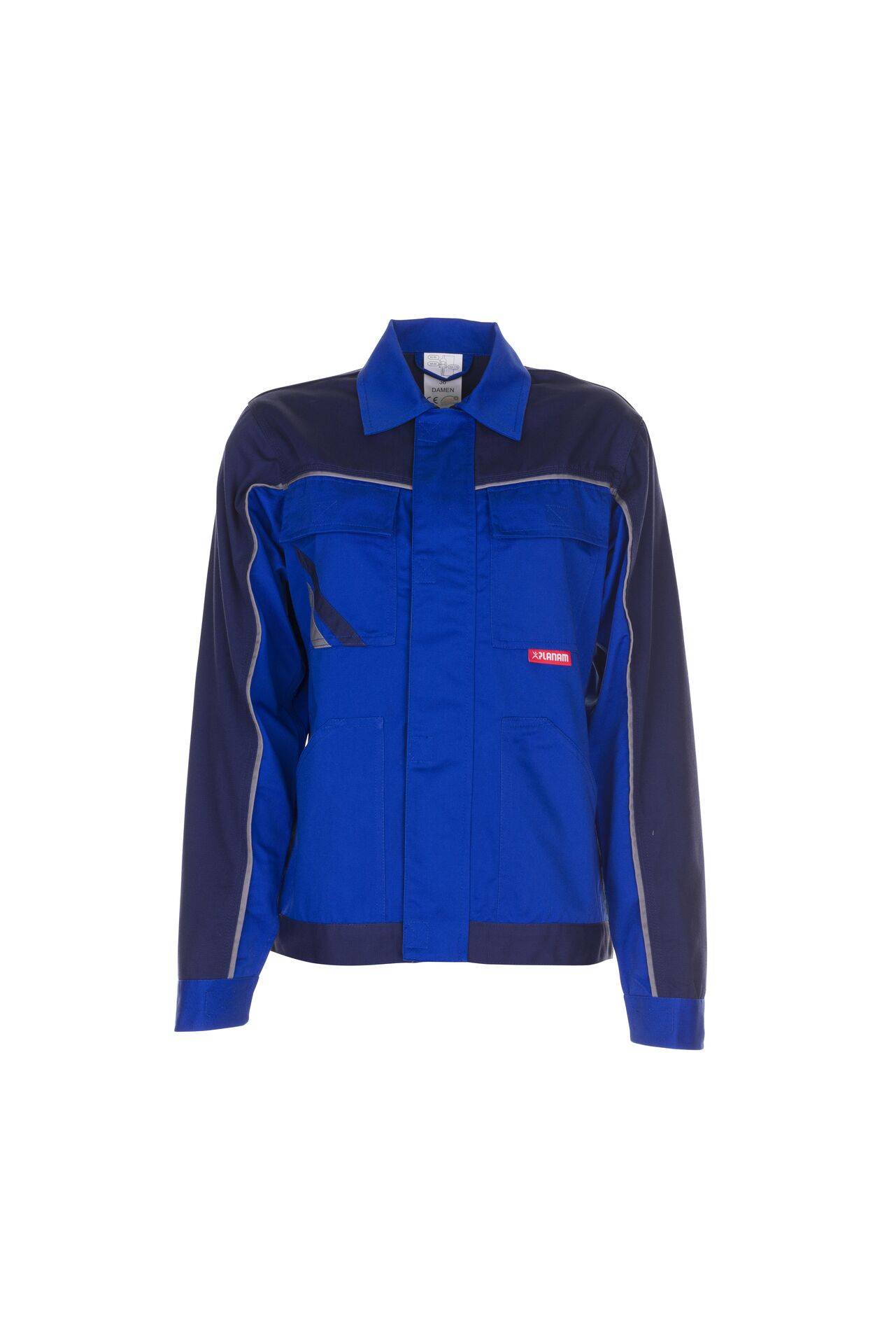 Planam Highline Damen Bundjacke kornblumenblau/marine/zink 36 2318036