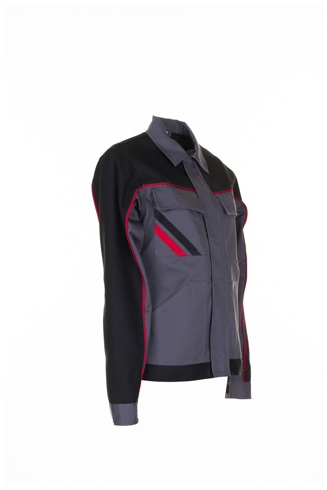 Planam Highline Damen Bundjacke schiefer/schwarz/rot 54 2319054