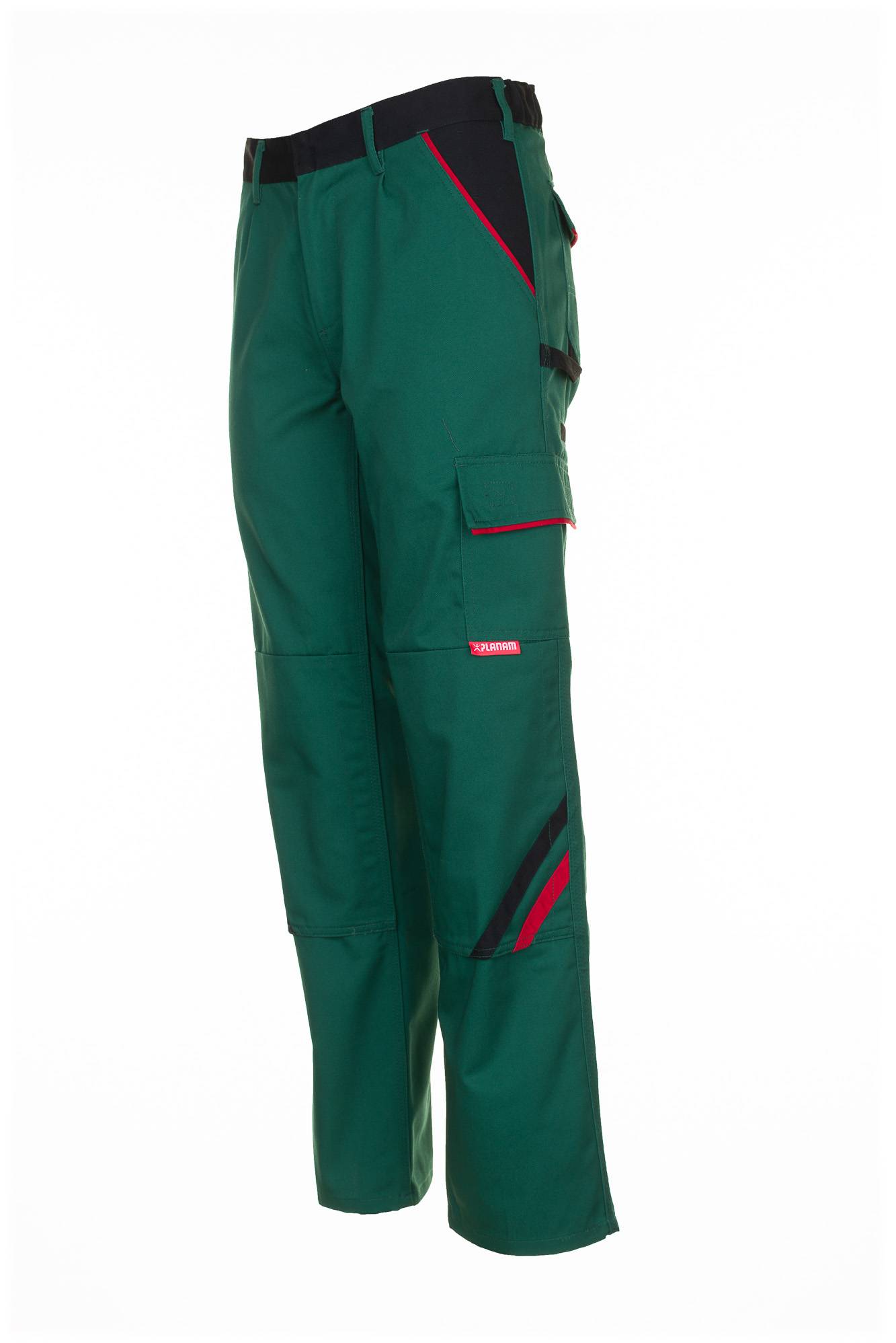 Planam Highline Bundhose grün/schwarz/rot 70 2325070
