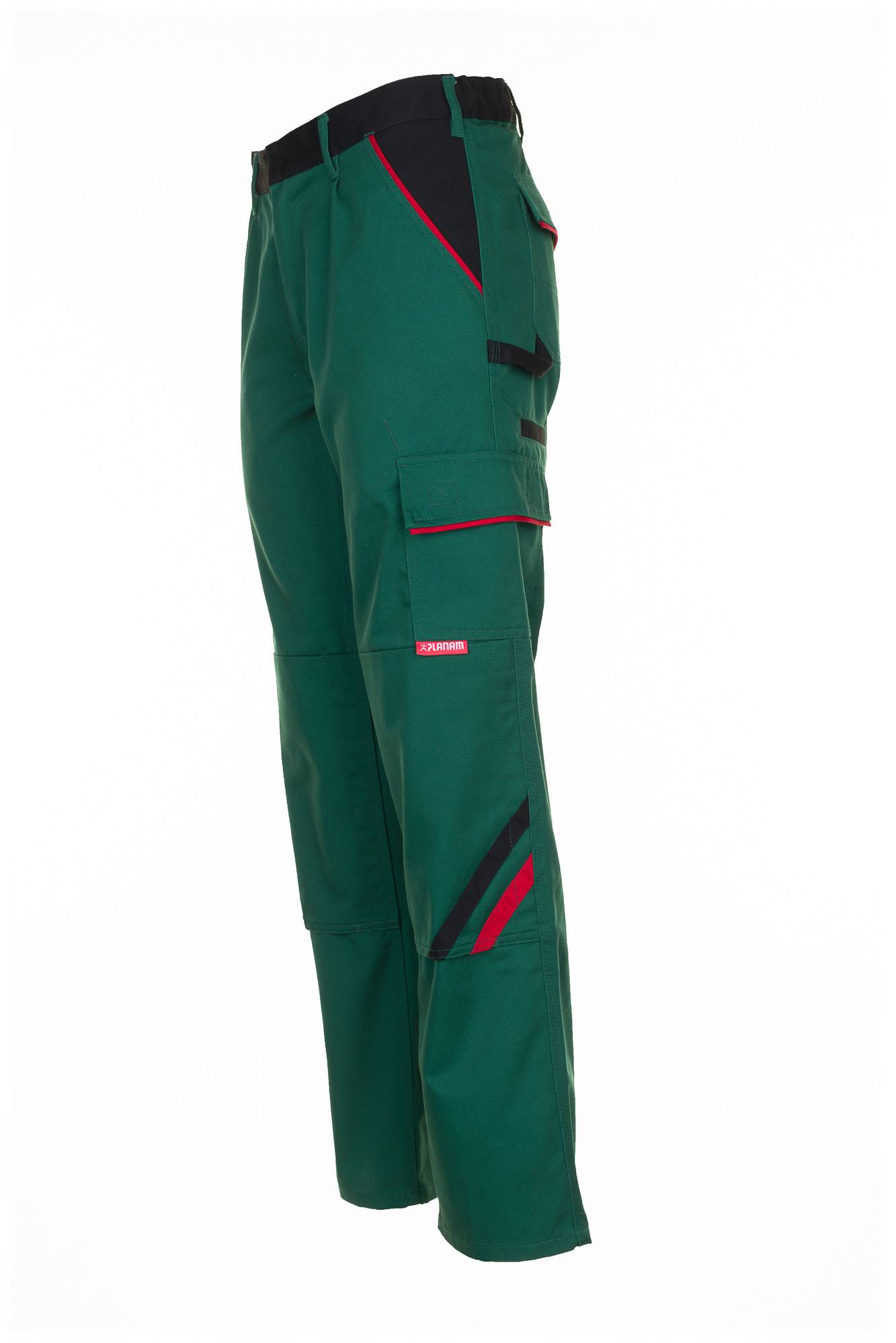 Planam Highline Bundhose grün/schwarz/rot 70 2325070