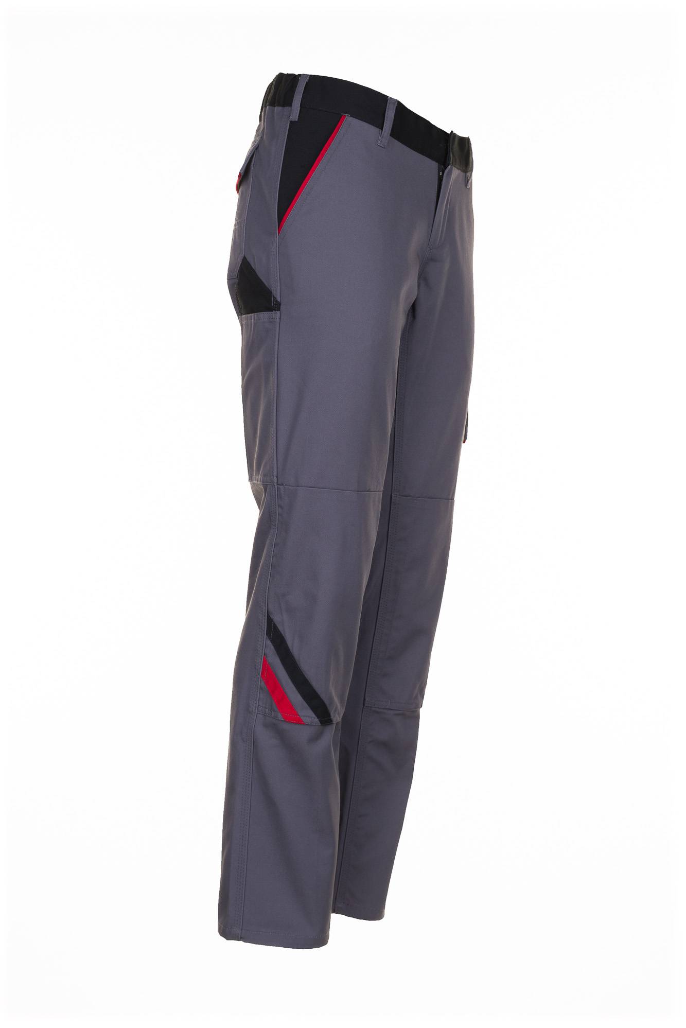 Planam Highline Damen Bundhose schiefer/schwarz/rot 48 2329048