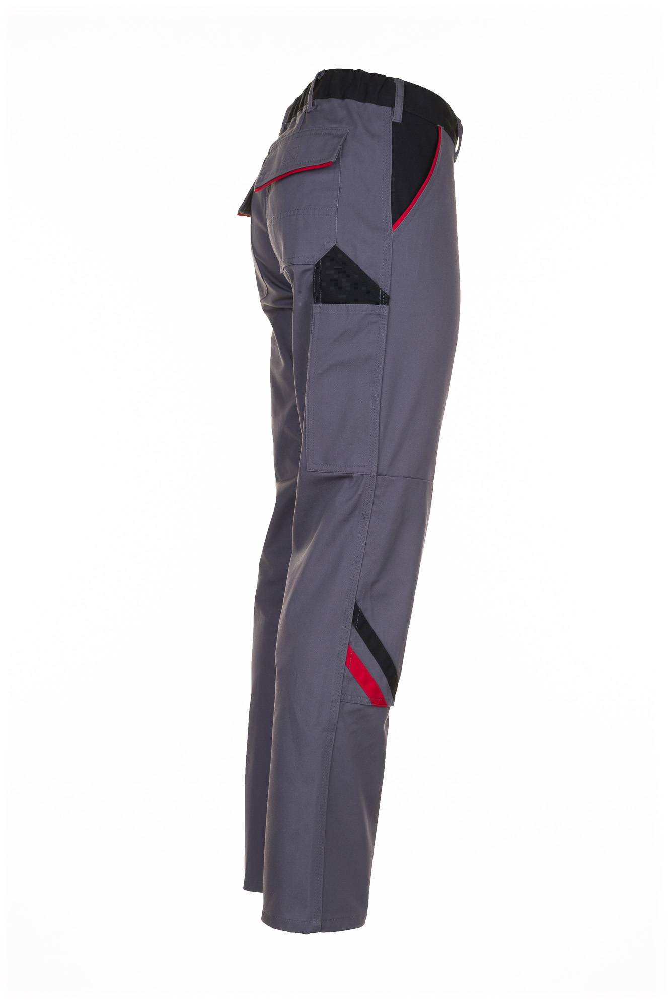 Planam Highline Damen Bundhose schiefer/schwarz/rot 50 2329050