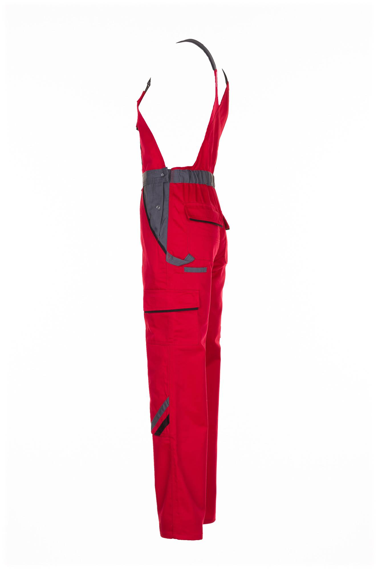 Planam Highline Latzhose rot/schiefer/schwarz 110 2336110