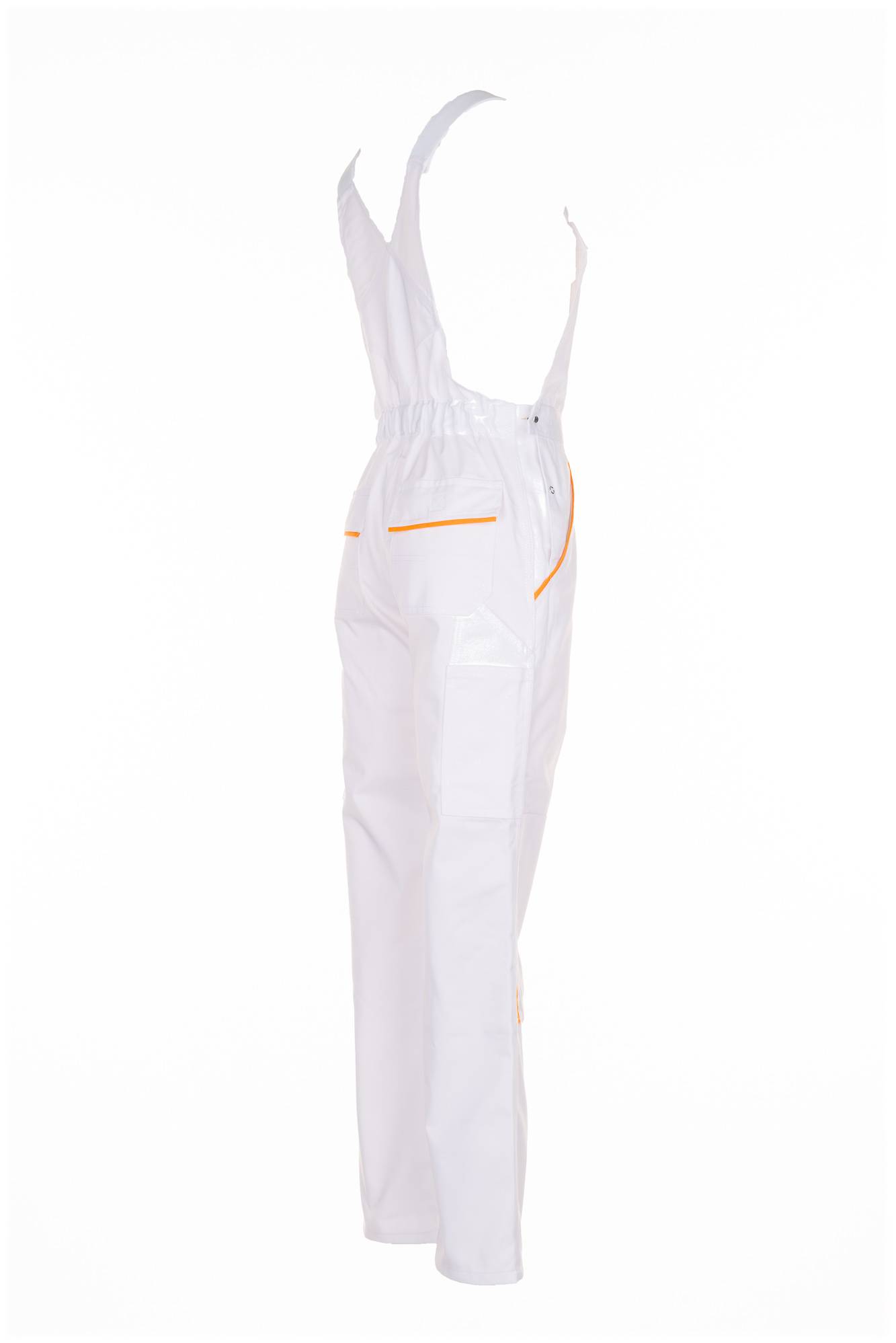 Planam Highline Latzhose reinweiß/reinweiß/gelb 52 2337052