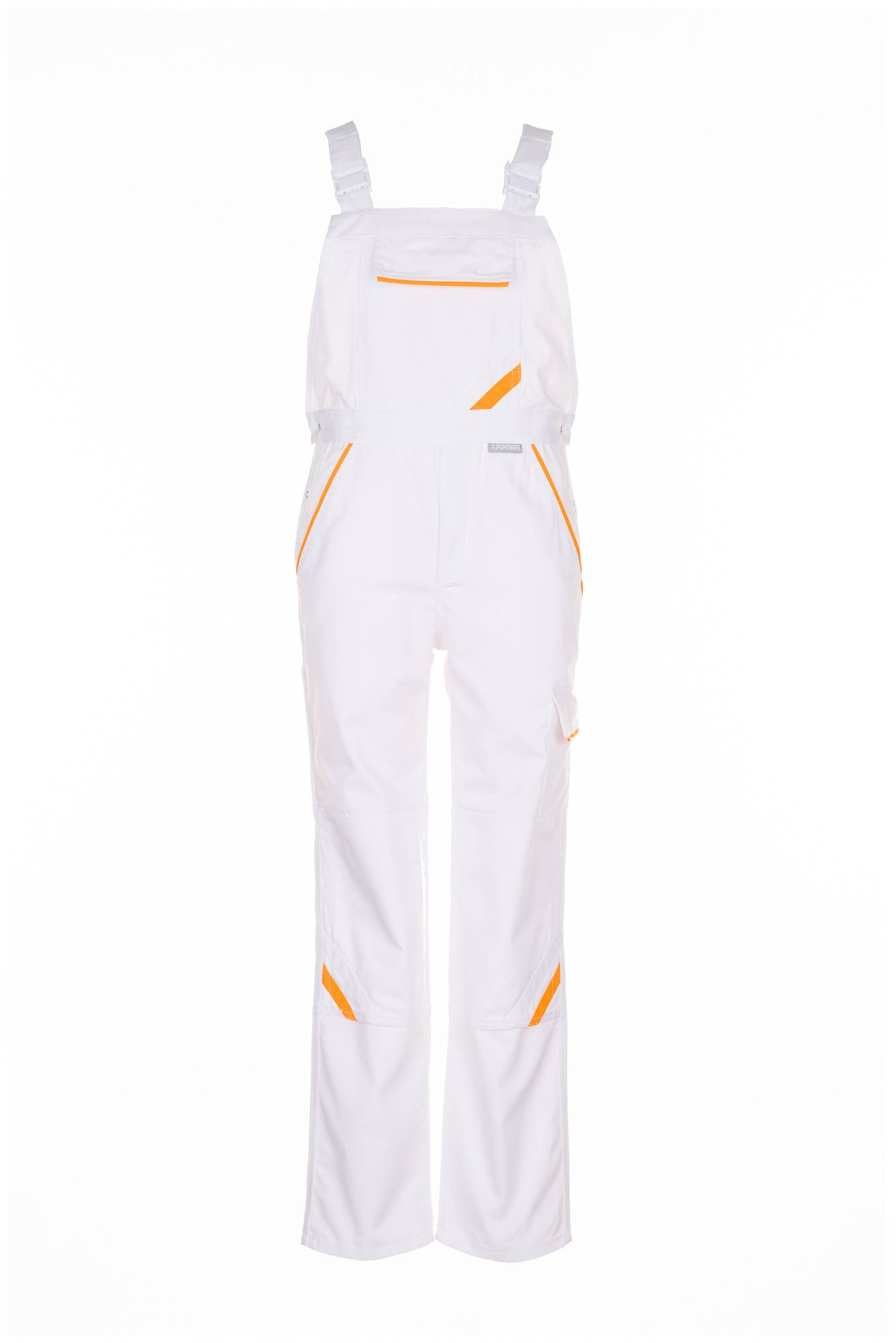 Planam Highline Latzhose reinweiß/reinweiß/gelb 52 2337052