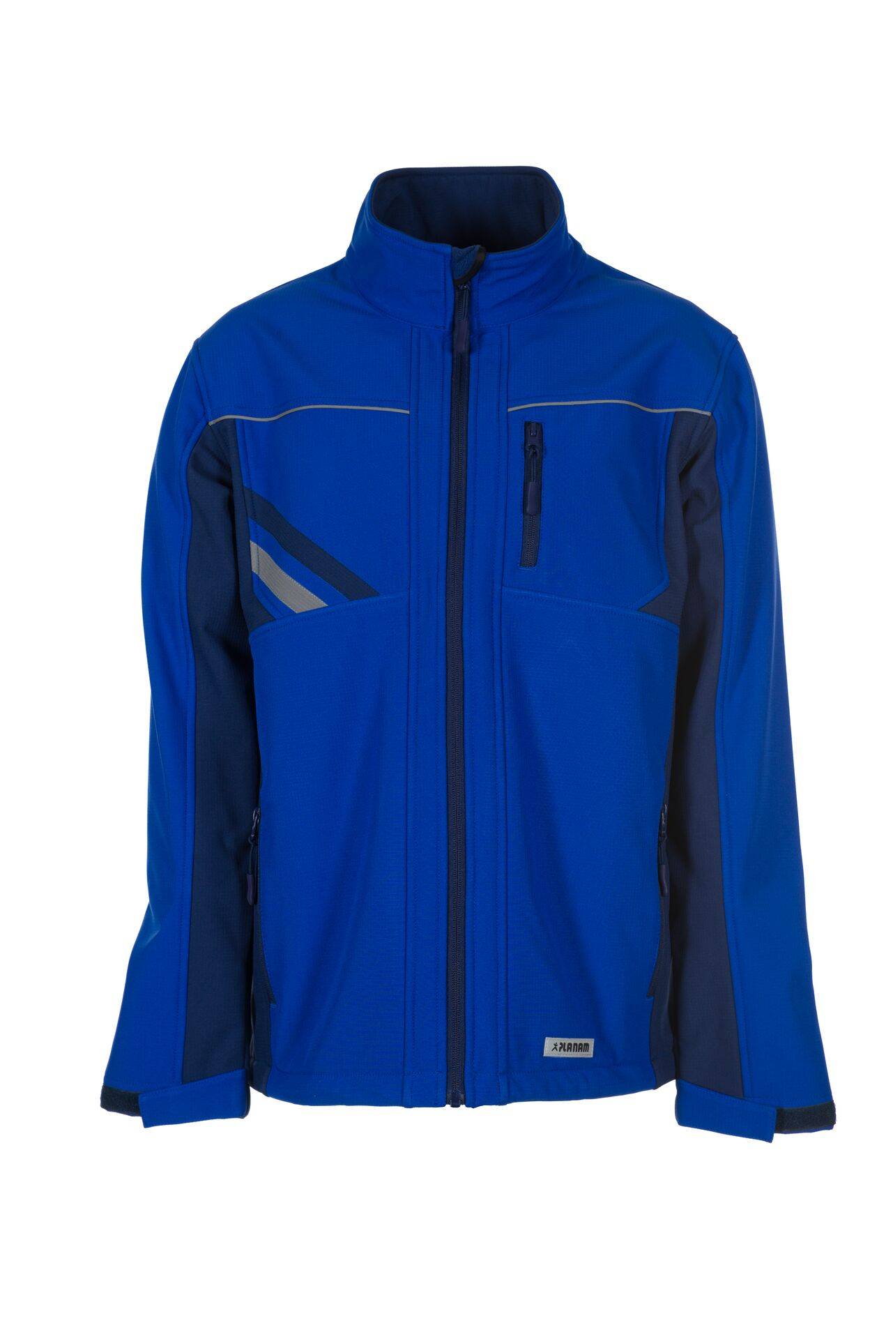 PLANAM Softshelljacke kornblau/marine/zink Highline Gr. XS