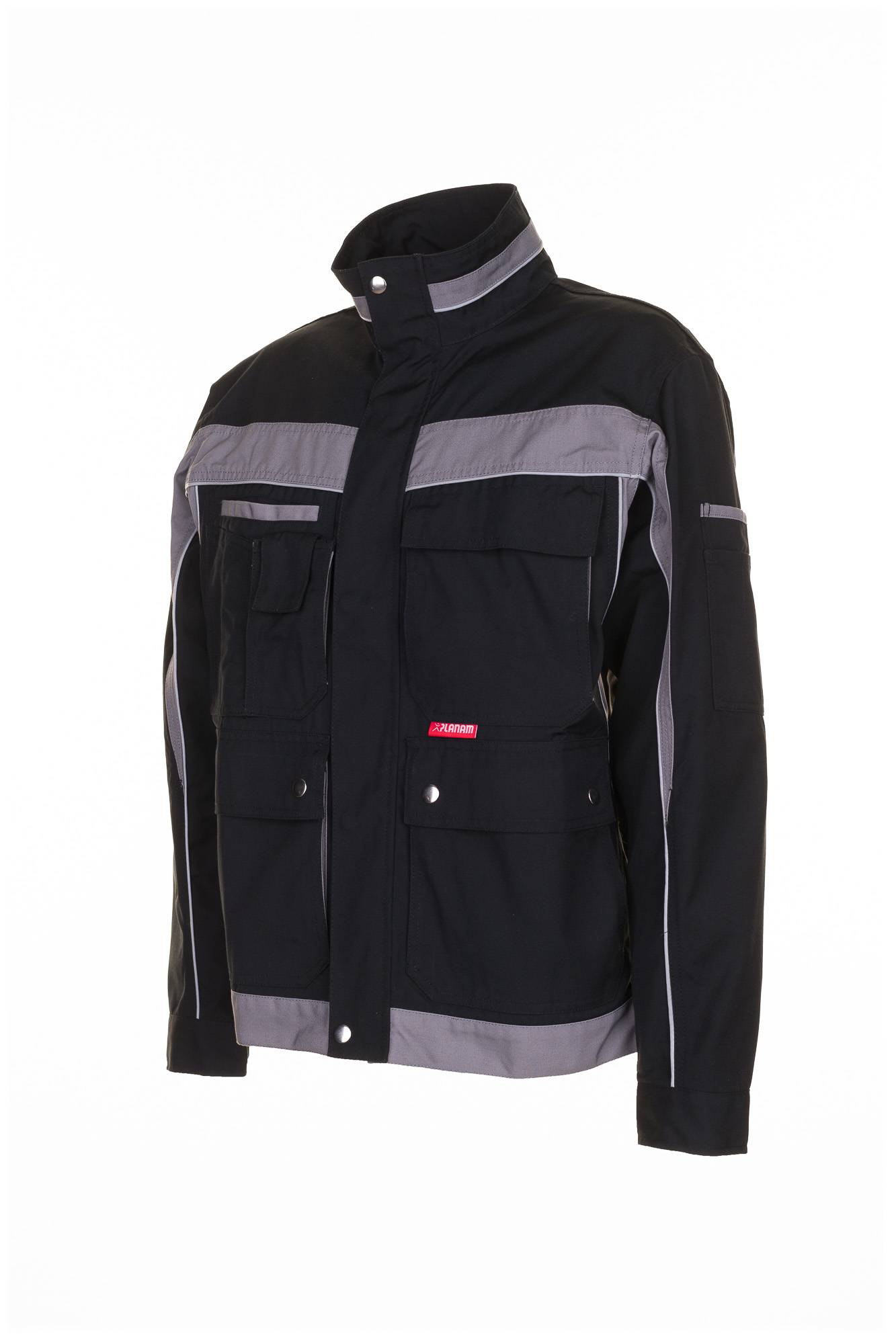Planam Plaline Bundjacke schwarz/zink 90 2500090