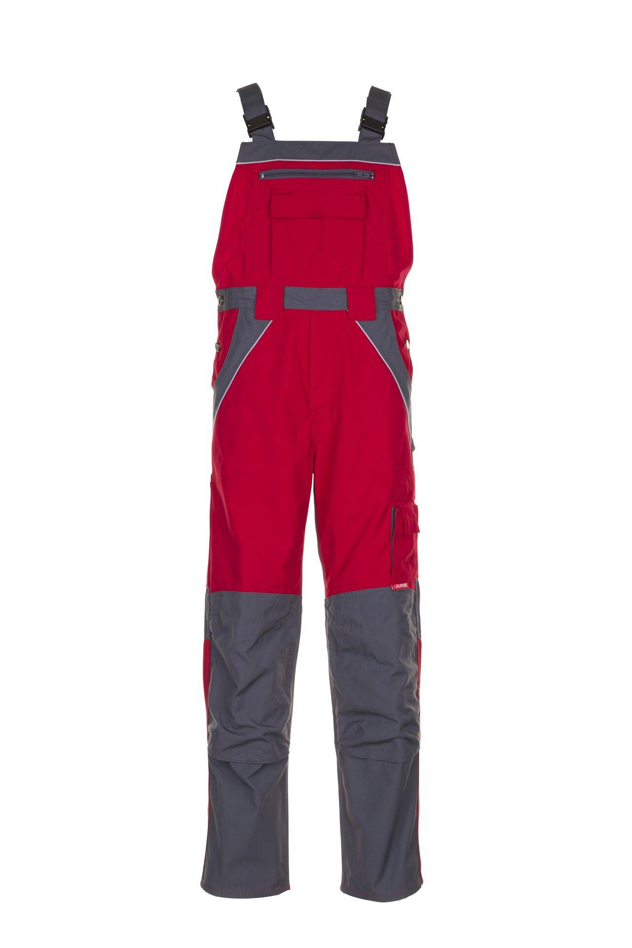 PLANAM Latzhose rot/schiefer Plaline Gr. 62