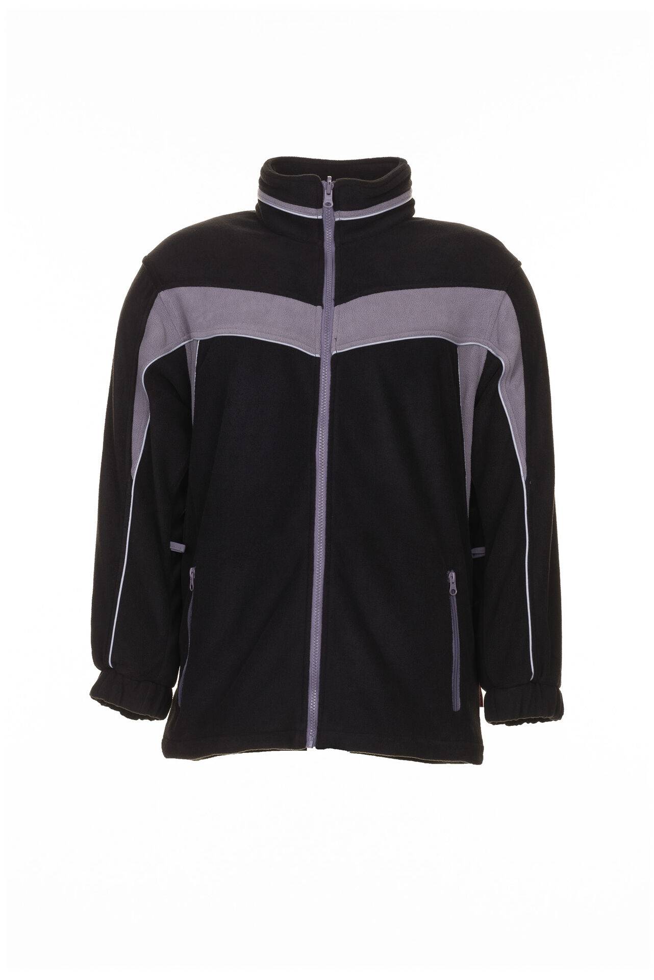 PLANAM Fleecejacke schwarz/zink Plaline Gr. XL