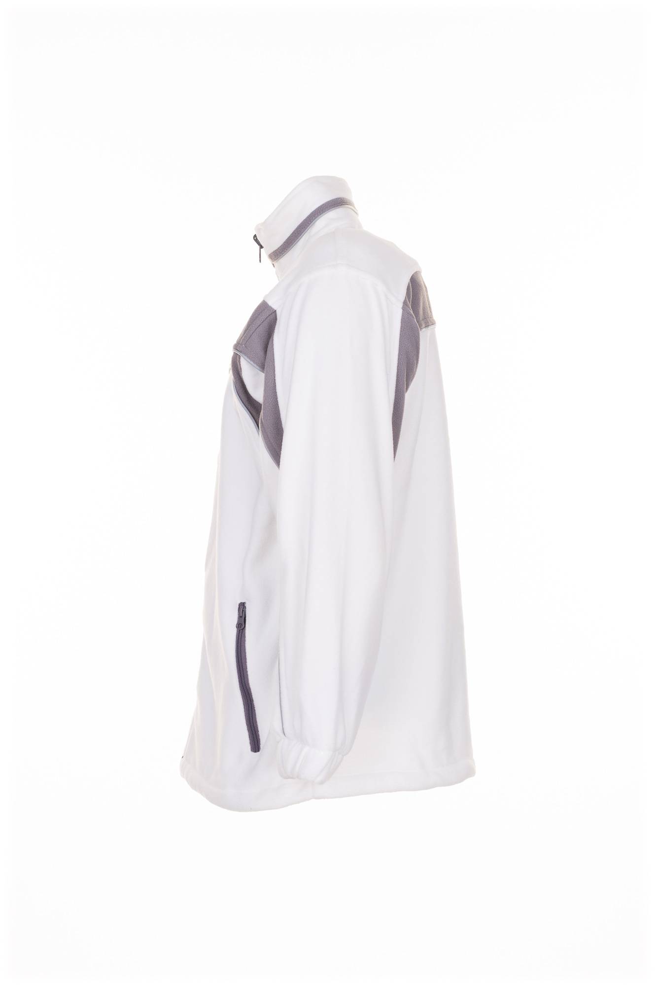 Planam Plaline Fleecejacke reinweiß/zink XS 2563040