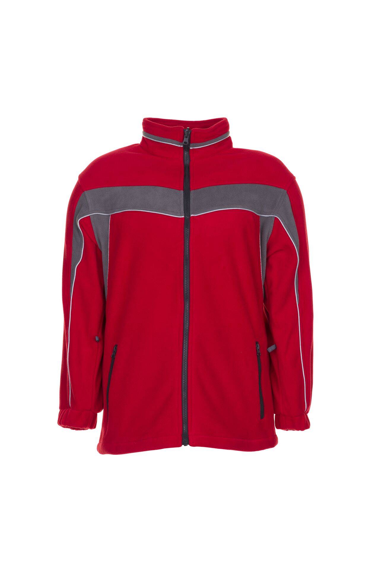 PLANAM Fleecejacke rot/schiefer Plaline Gr. S