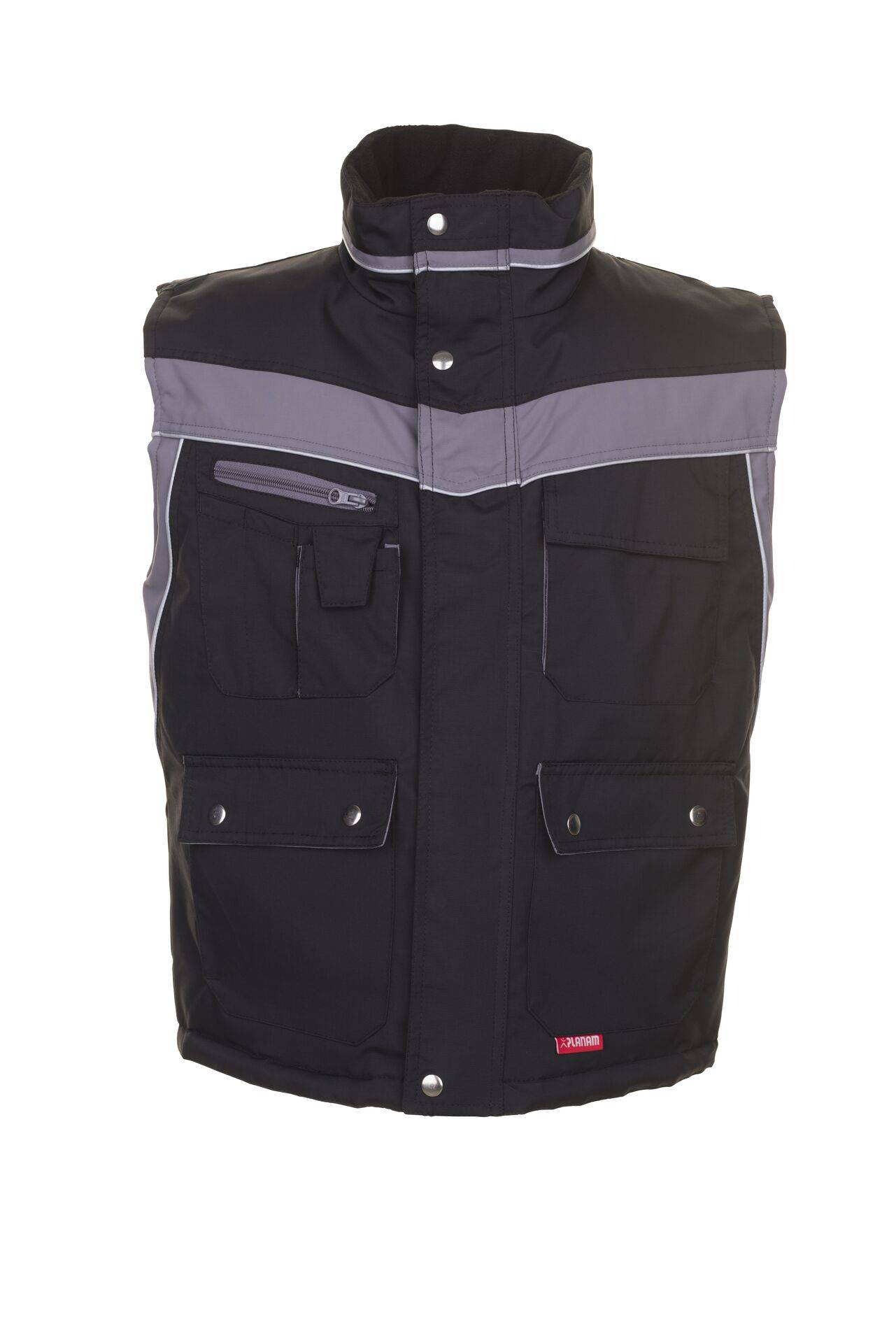 PLANAM Winterweste schwarz/zink Plaline Gr. XXXL