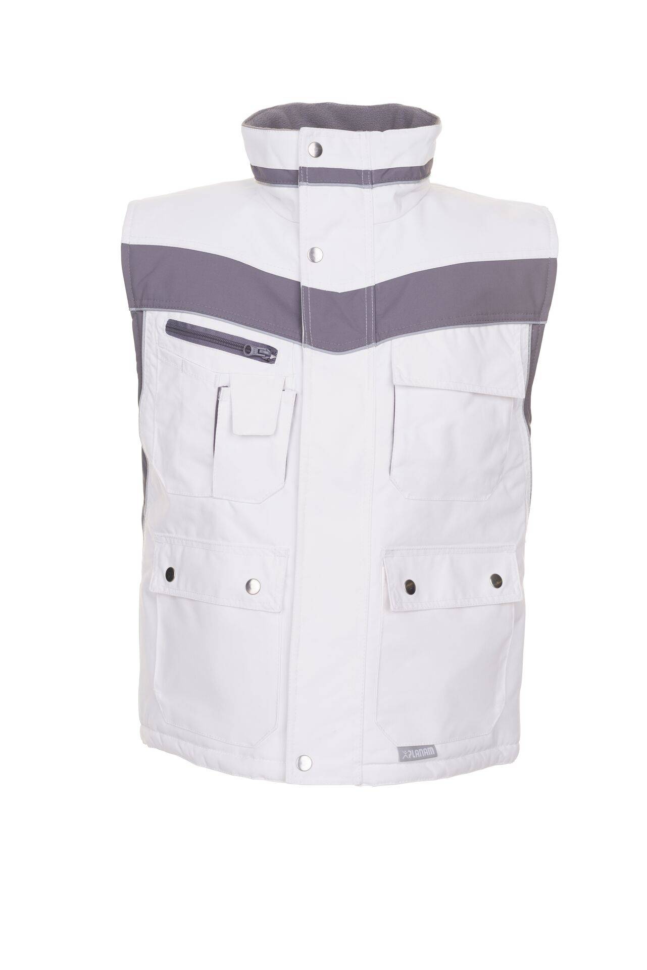 PLANAM Winterweste reinweiß/zink Plaline Gr. XL